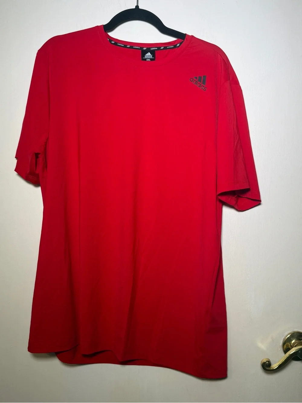 Adidas Men’s Red Performance Dri Fit Tee 4XL NWT Sport Athletic